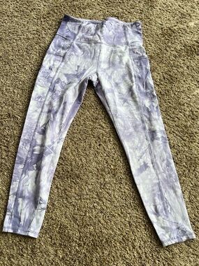 Marika Lavender Tie-Dye High-Waist Leggings